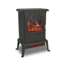 Lifesmart - 1100 W Portable Electric Infrared Quartz Stove Heater for Indoor Use - Black