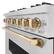 Alt View 12. ZLINE - ZLINE Autograph 36 in. Classic Dual Fuel Satin Steel Range w/ 6 Burners & Gold Accents (CDRSZ-36-G) - Stainless Steel.