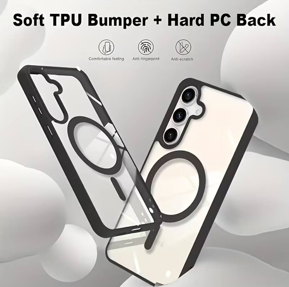 Soft TPU Bumper + Hard PC Back

- Comfortable feeling
- Anti-fingerprint
- Anti-scratch