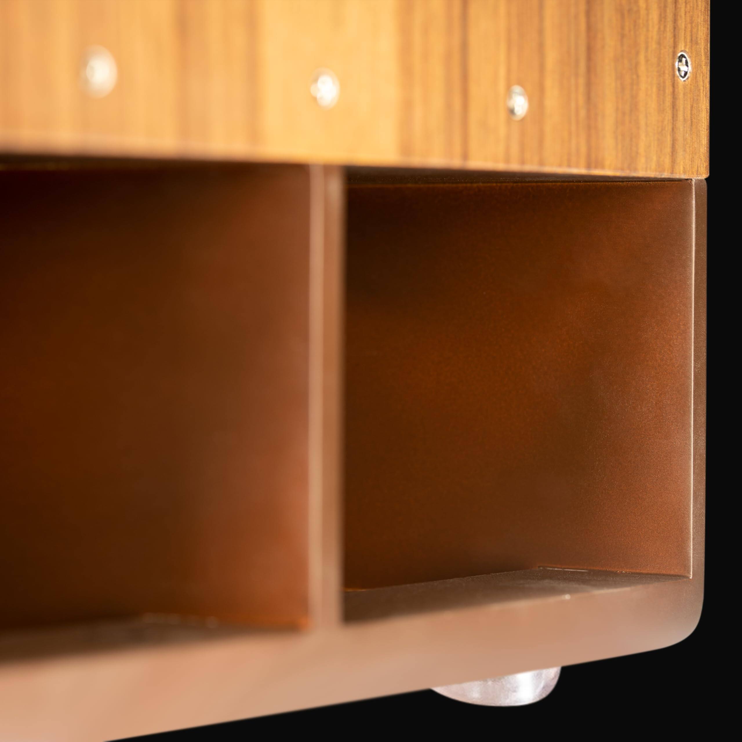 Alt View 5. TECH SAFARI - Meinl Bass Subwoofer Cajon With Internal Snares Not Made In Walnut Playing Surface 2 year Warranty subcaj5wn - Walnut Jumbo Size.