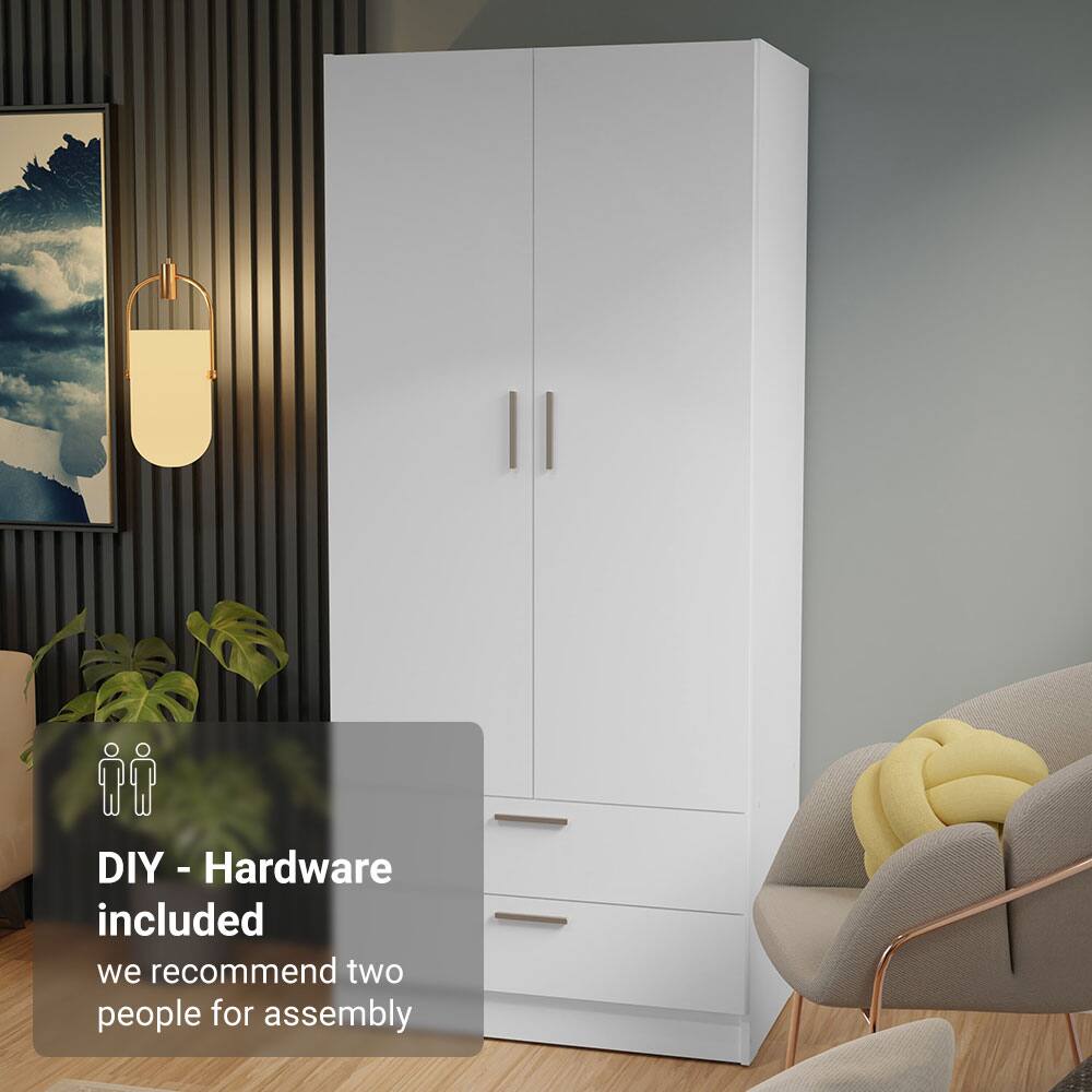 DIY - Hardware included  
we recommend two people for assembly