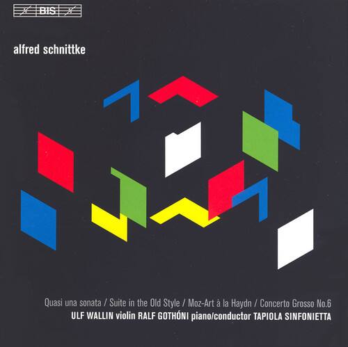 alfred schnittke

Quasi una sonata / Suite in the Old Style / Moz-Art à la Haydn / Concerto Grosso No.6

ULF WALLIN violin  
RALF GOTHNI piano/conductor  
TAPIOLA SINFONIETTA