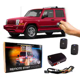 MPC - Plug-n-Play 1-Button Remote Start For 2011 Jeep Commander - Key-to-Start - Black