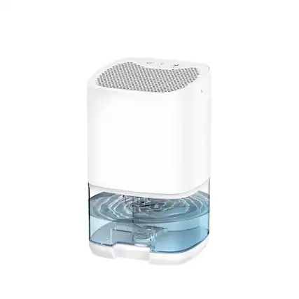 Front. Cluzine - Mini Dehumidifier with 1000ml Tank, Washable Filter & 360° Airflow.