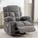 Alt View 4. Boyel Living - Oversized Massage Rocker Recliner Chair Rocking Chairs for Adults with 2 Cup Holders and USB Charge - Grey.