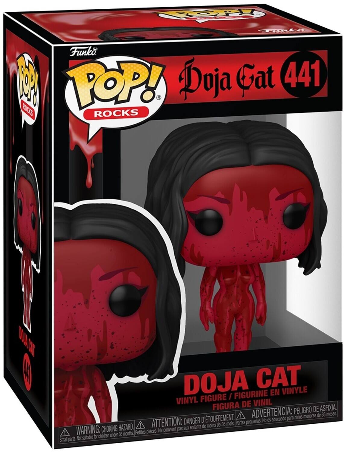 10 OPPy Tol Funk A POP! Doja Gat 441 R RDCKS ROCKS NUN CT DOJA CAT FIGURINE EN VINYLE FIGURE / VINYL DE VINIL FIGURA PELIGRO DE ASFIXIA, TOUFFEMENT. ADVERTENCIA: para nios menores de 36 meses DANGER D pequeas. No es adecuado HAZARD. ATTENTION: aux enfants de moins de 36 mois Partes WARNING: CHOKING Petites pices. Ne convient pas children under 36 months. Not sutable for Small parts.