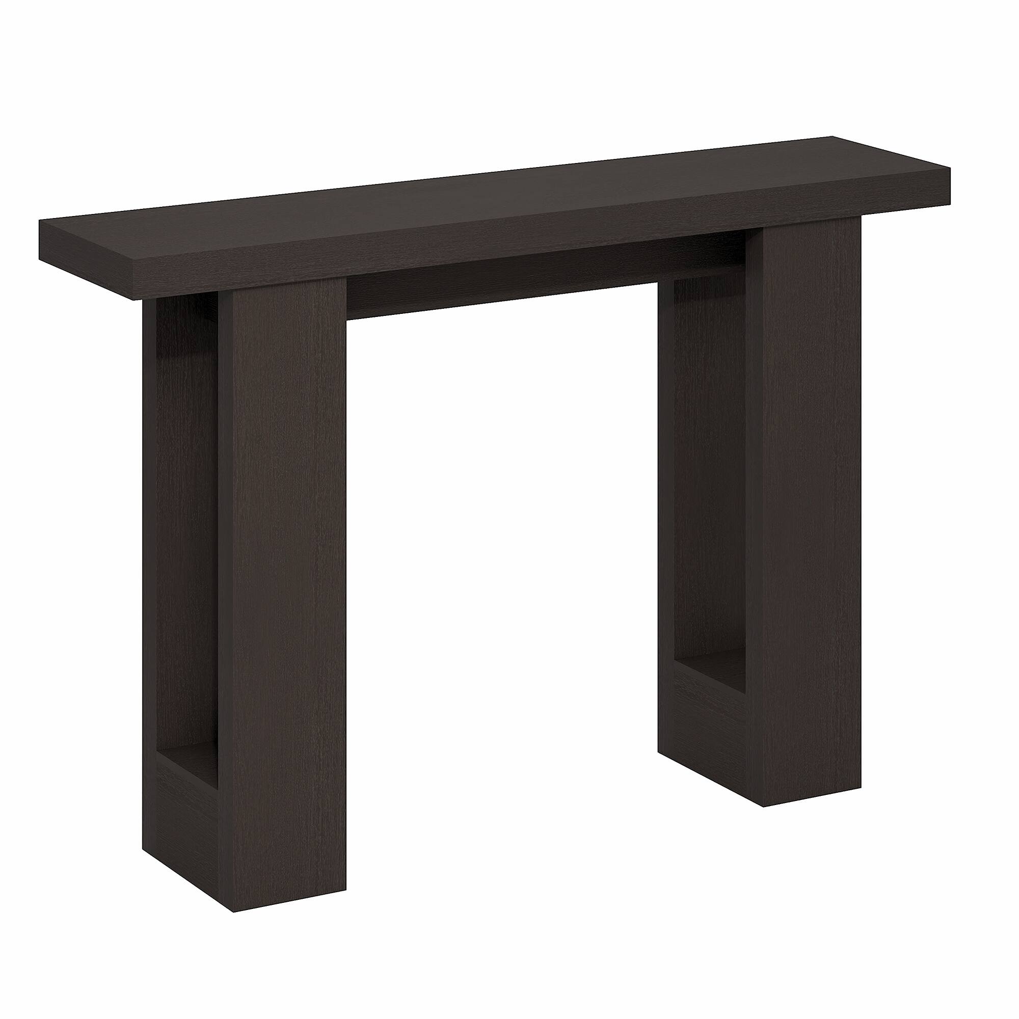 Alt View 4. Furinno - ARA Entryway Table 47-Inch, Narrow Console Table, Couch Table Behind Sofa, Farmhouse Entryway Table,  Sofa Table - Black Dark Oak.