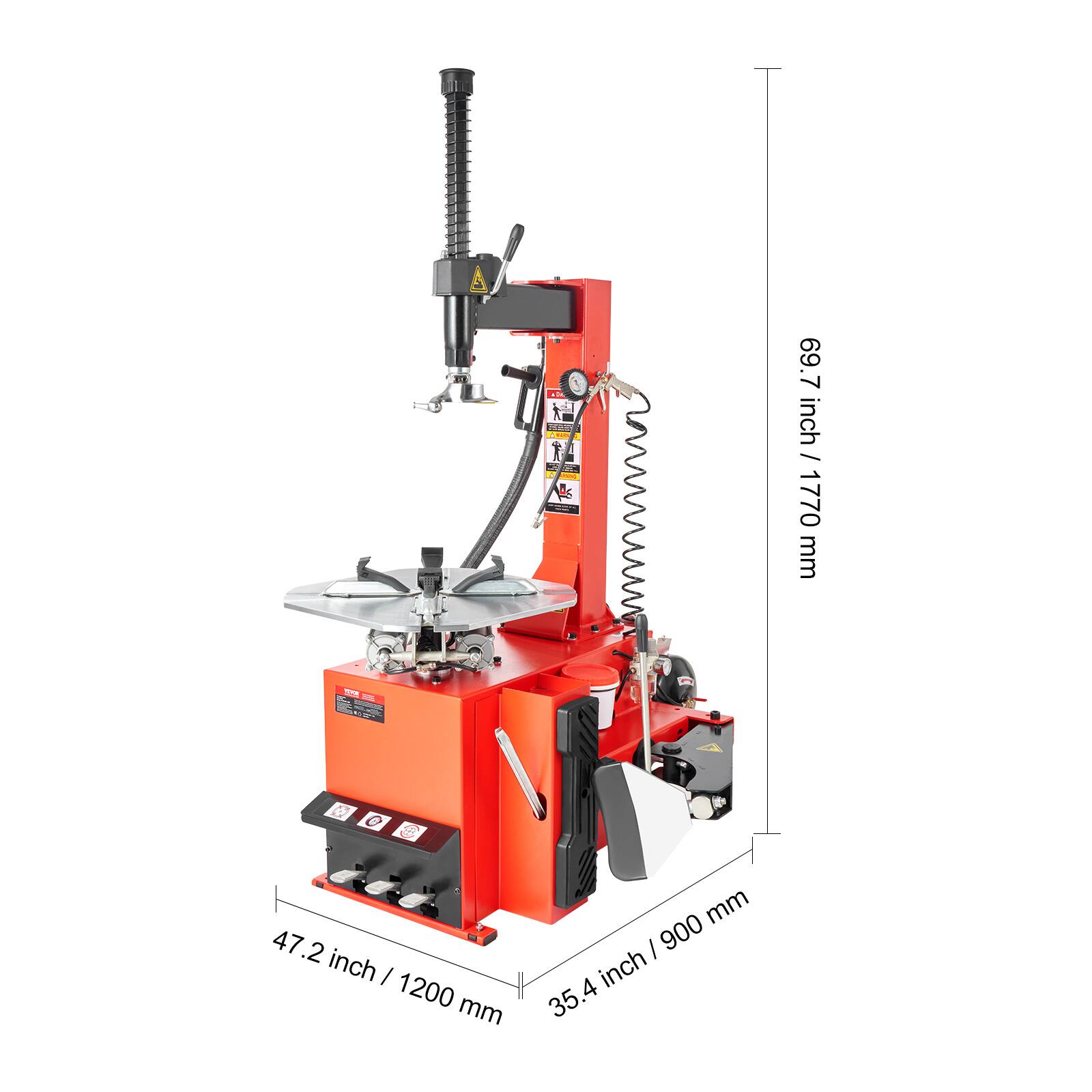 69.7 inch / 1770 mm  
47.2 inch / 1200 mm  
35.4 inch / 900 mm