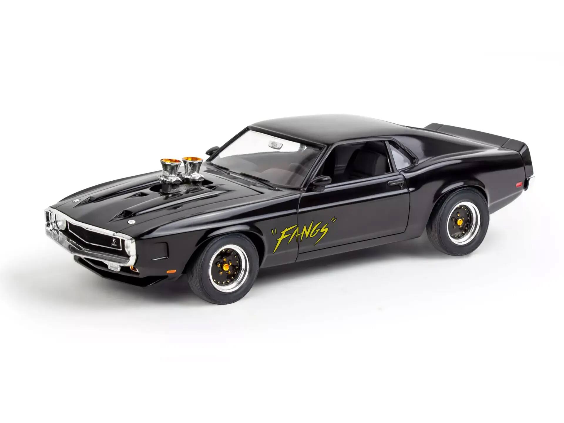 Back. Revell - Level 4 Model Kit 1970 Shelby GT-500 1/25 Scale Model by Revell - Blue.