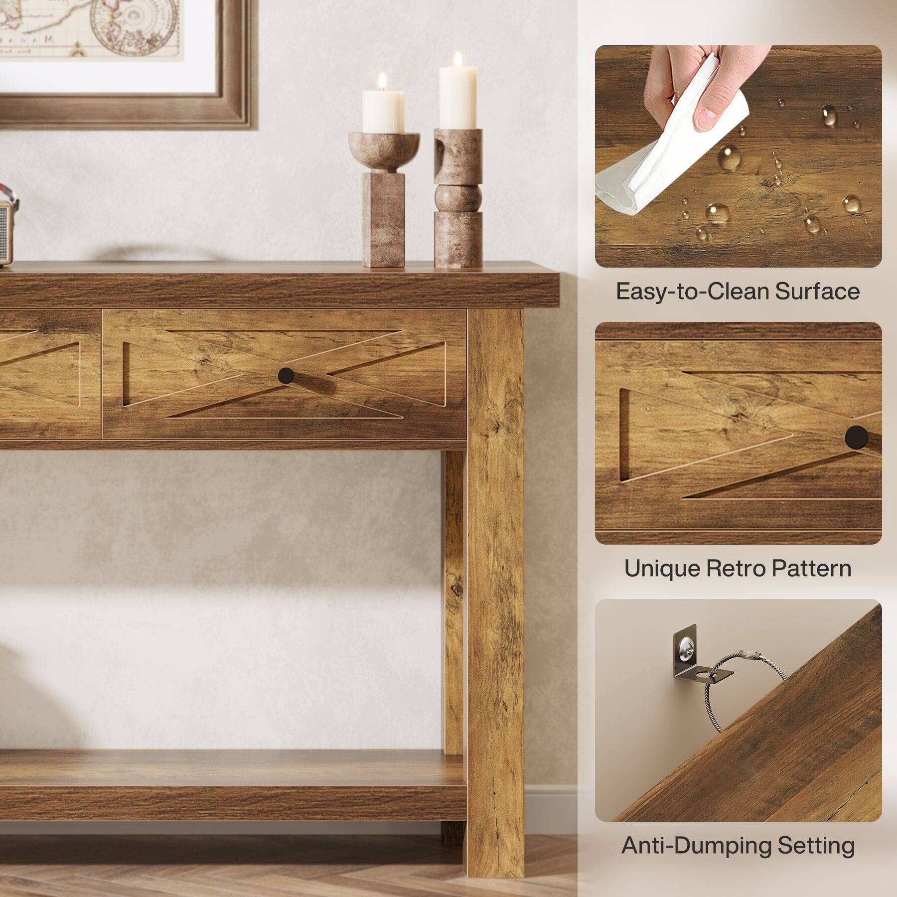 Easy-to-Clean Surface  
Unique Retro Pattern  
Anti-Dumping Setting