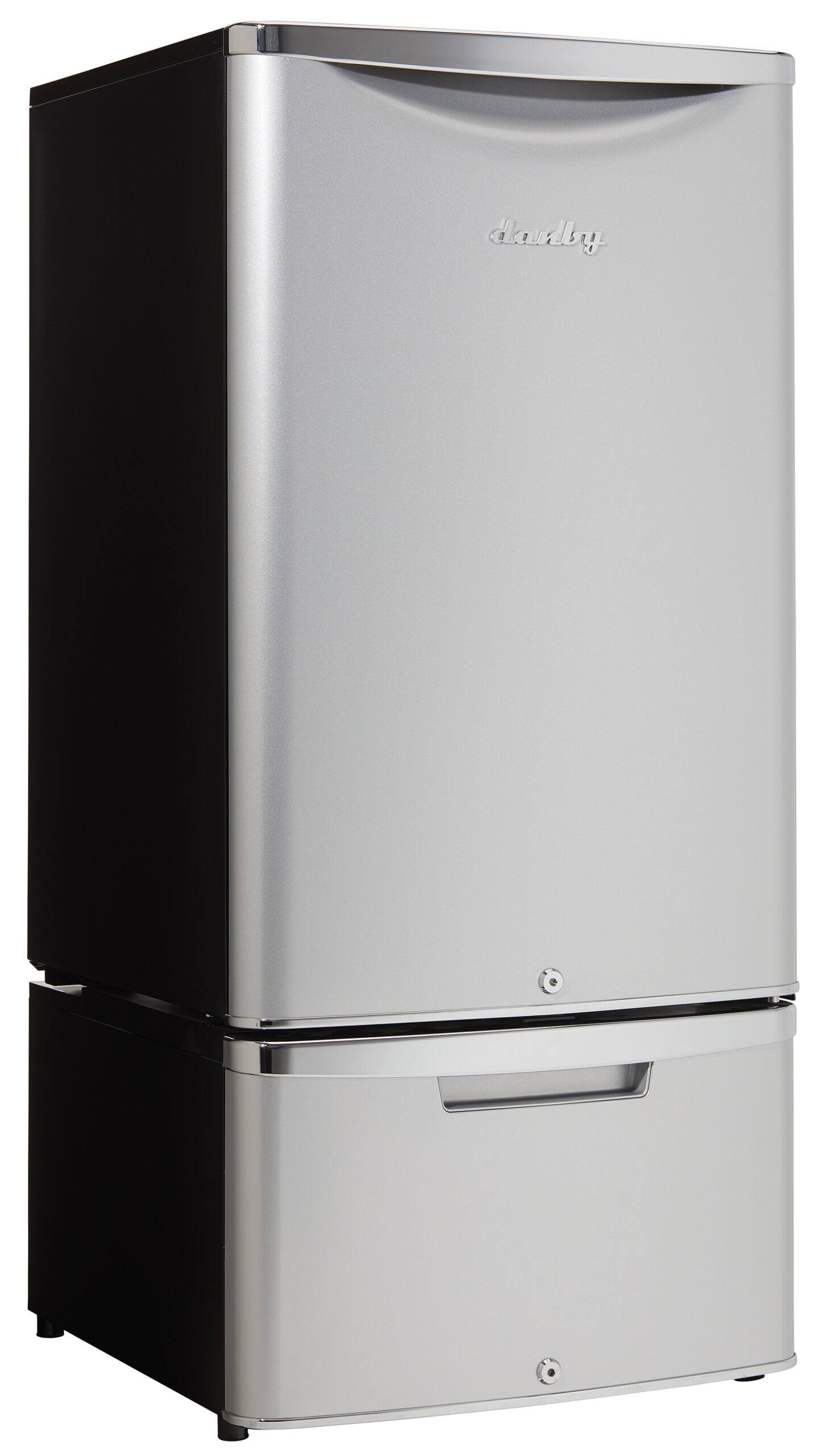 Alt View 3. Danby - ELEV8 Contemporary Classic Storage - Compact Fridge Pedestal - Iridium Silver.