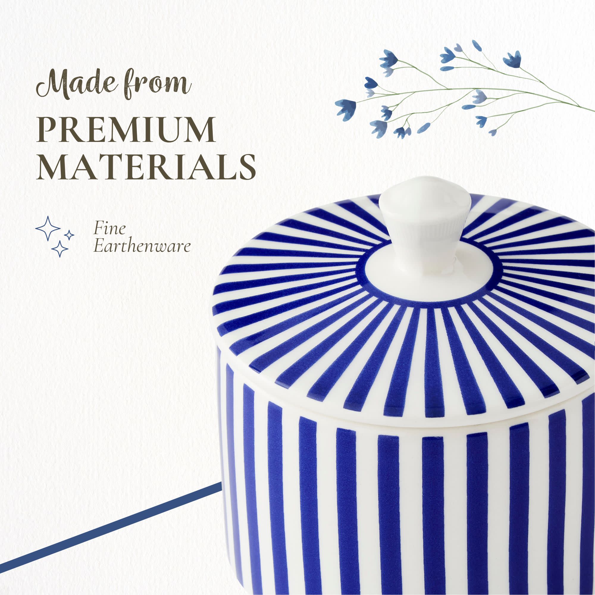 Made from PREMIUM MATERIALS  
Fine Earthenware