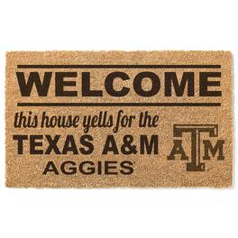 Jardine - Texas A&M Aggies 18" x 30" Welcome Doormat - Brown