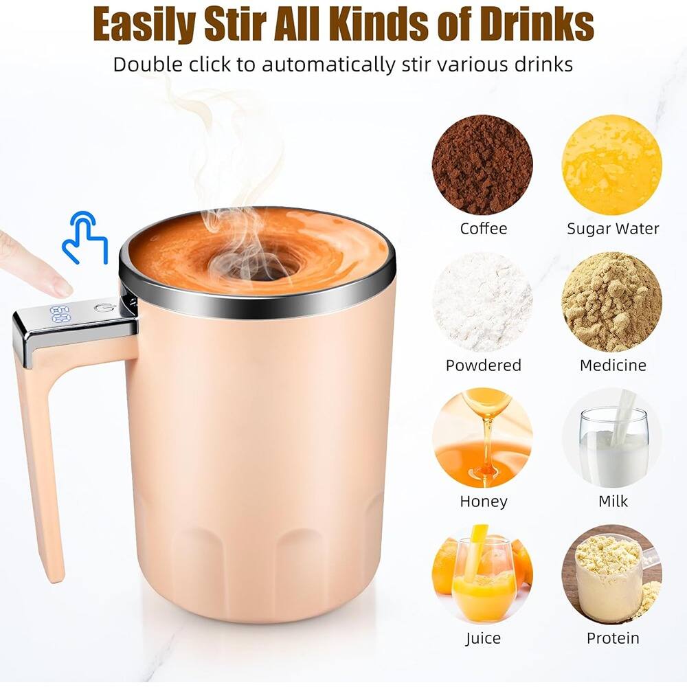 Easily Stir All Kinds of Drinks  
Double click to automatically stir various drinks  

Coffee  
Sugar Water  
Powdered Medicine  
Honey  
Milk  
Juice  
Protein