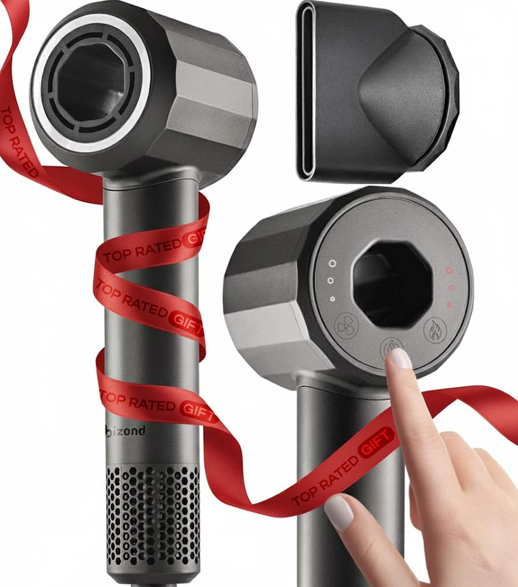 Vulpecula Spade - Ionic Hair Dryer for Women and Men, Professional Premium Quality High-Speed Motor 110,000 RPM, 1600W Power, 200M