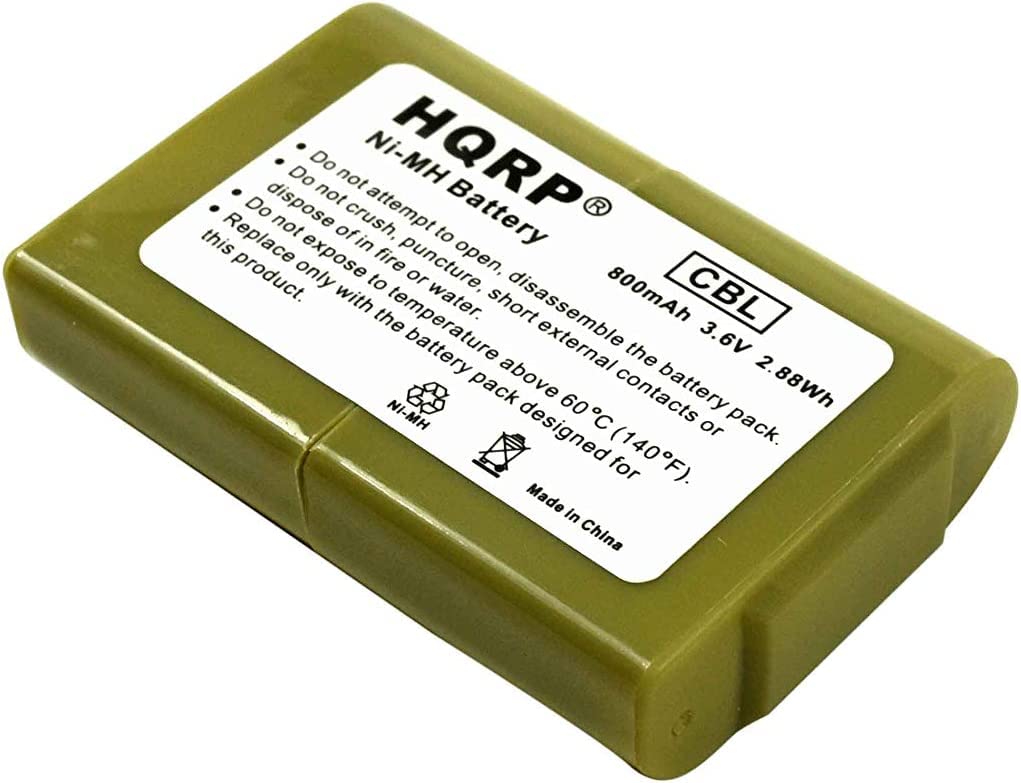 Do not attempt to open, disassemble the battery or dispose of this product. Do not crush, puncture, expose to fire or water. Do not replace with the battery pack designed for 60°C (140°F). Ni-MH Battery 800mAh 3.6V 2.88Wh HQRP CBL Made in China