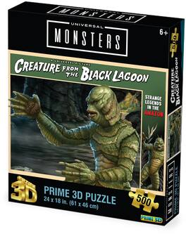 PopMarket - Universal Monsters Creature From The Black Lagoon 24x18 Lenticular 3D Puzzle AE Exclusive - COLLECTIBLES - Multicolor