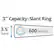 3" Capacity-Slant Ring
3.5" Spine
600 Sheets