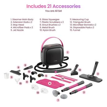 Schenley 21 in 1 Steam Cleaner, High Pressure Heavy Duty Steamer Schenley 21 in 1 Steam Cleaner, High Pressure Heavy Duty Steamer