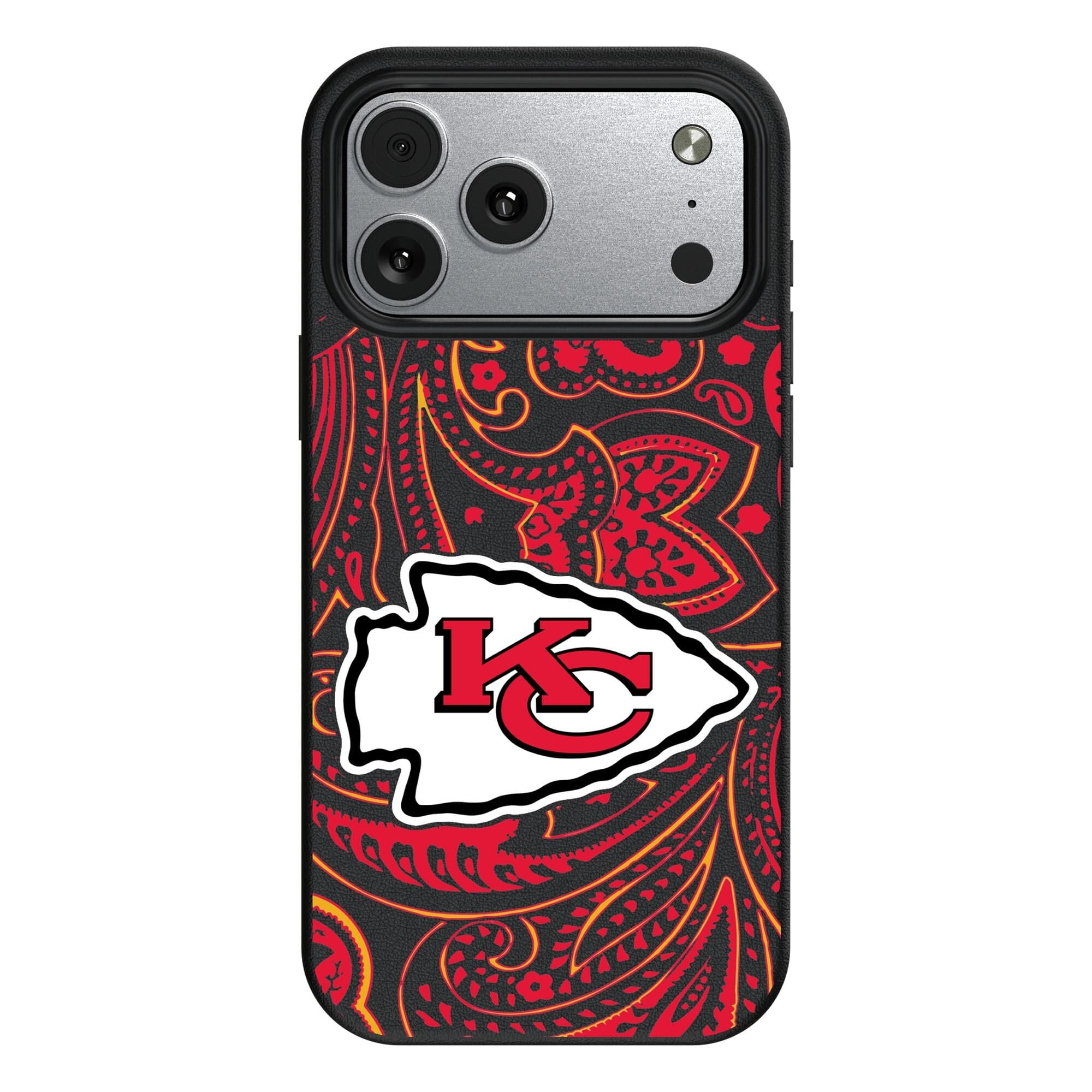 Keyscaper - NFL - Kansas City Chiefs Paisley iPhone Magnetic Bump Case - 17 Pro - Black price history on PriceWatchPro