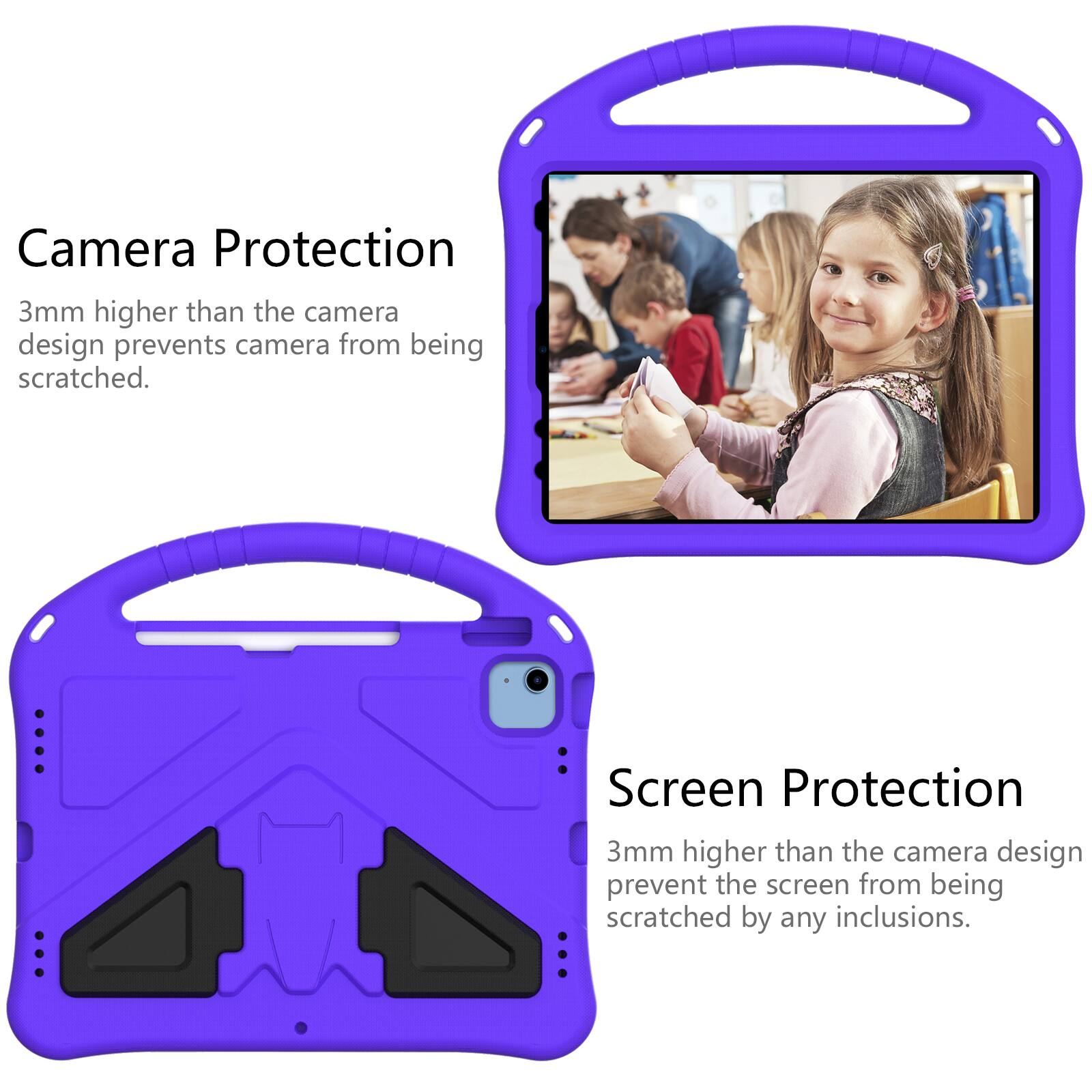Camera Protection  
3mm higher than the camera design prevents camera from being scratched.  

Screen Protection  
3mm higher than the camera design prevents the screen from being scratched by any inclusions.