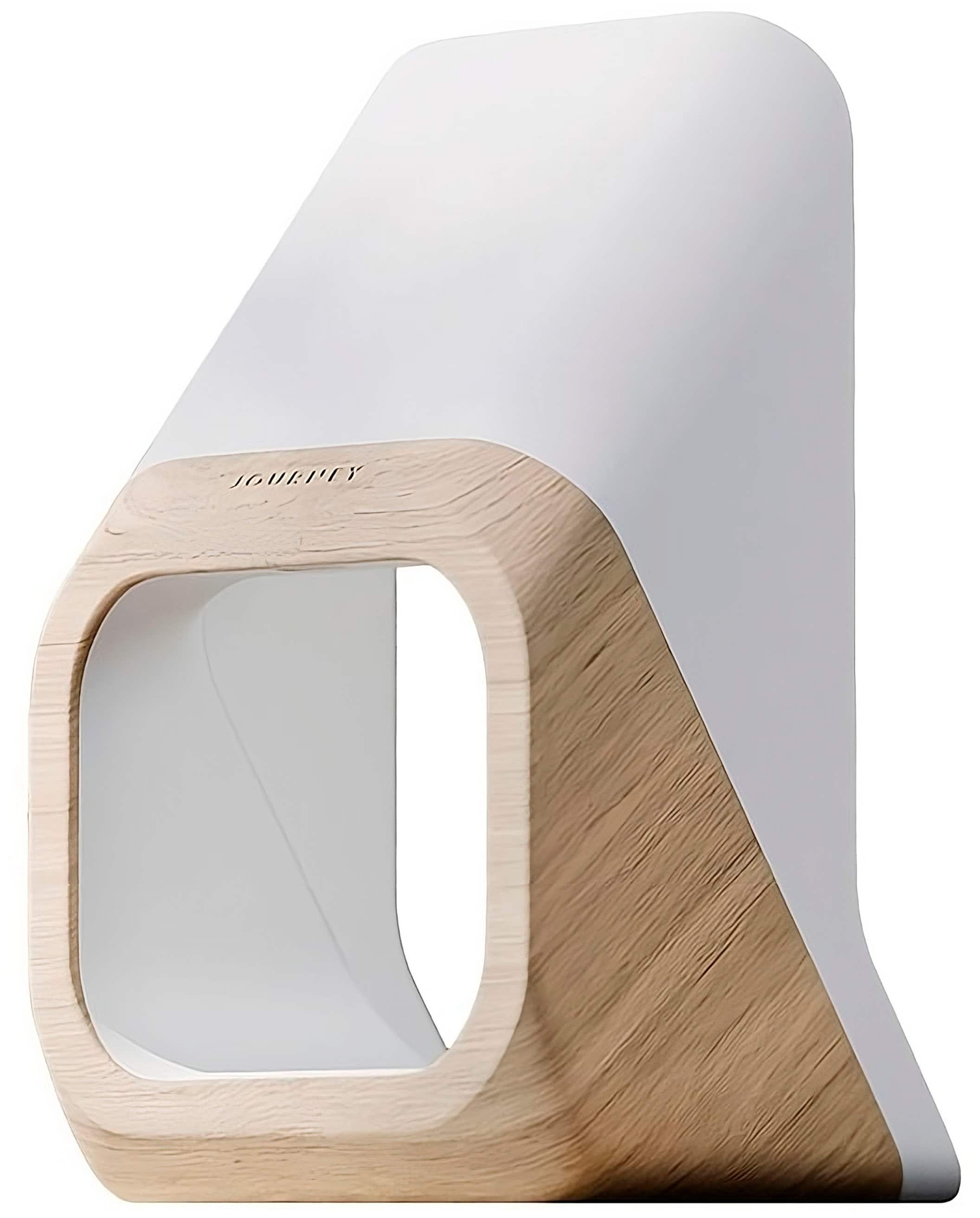 JOURNEY - NOVA 3-IN-1 WIRELESS CHARGING STATION - Wood Grain/White - Front_Zoom