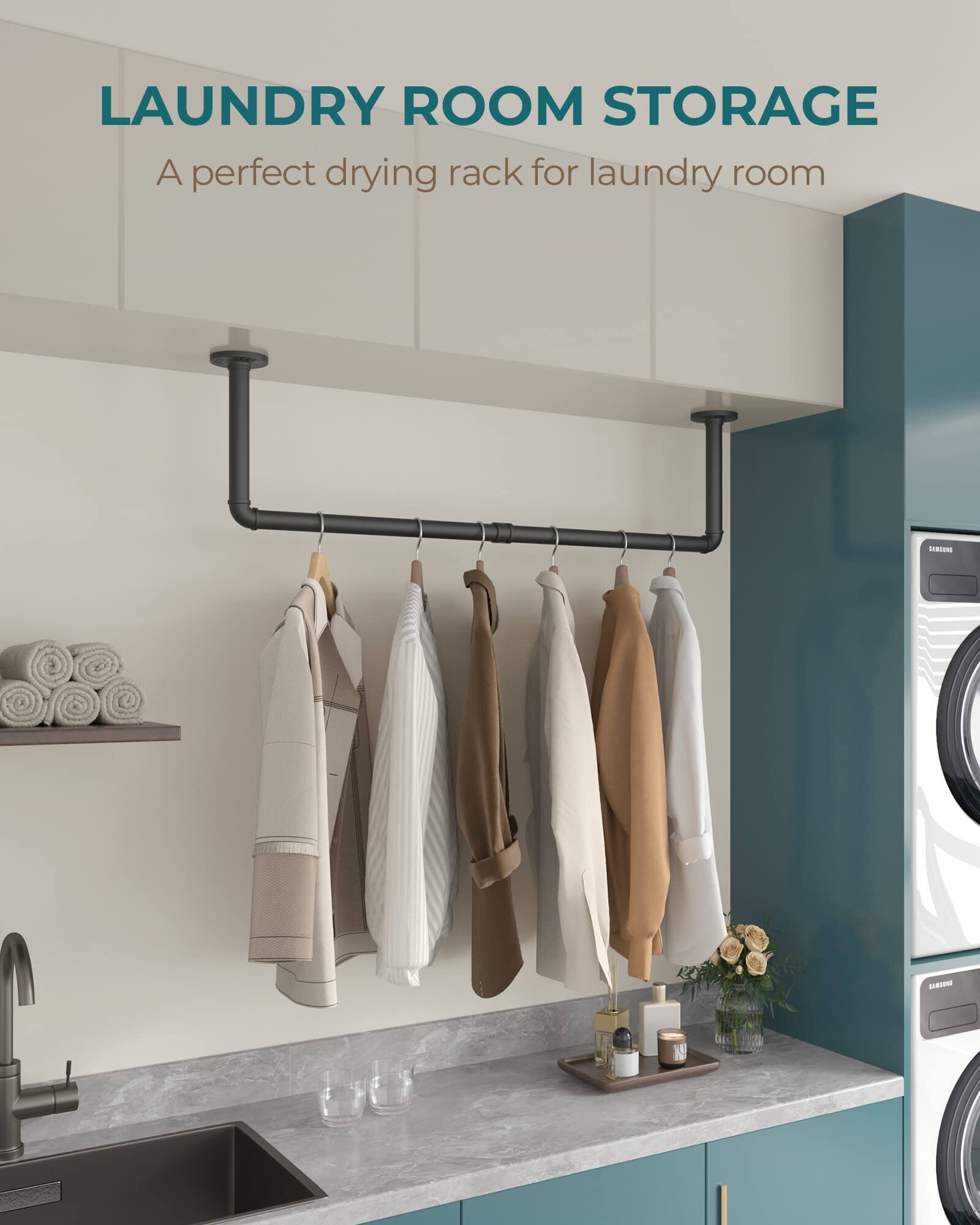 LAUNDRY ROOM STORAGE  
A perfect drying rack for laundry room