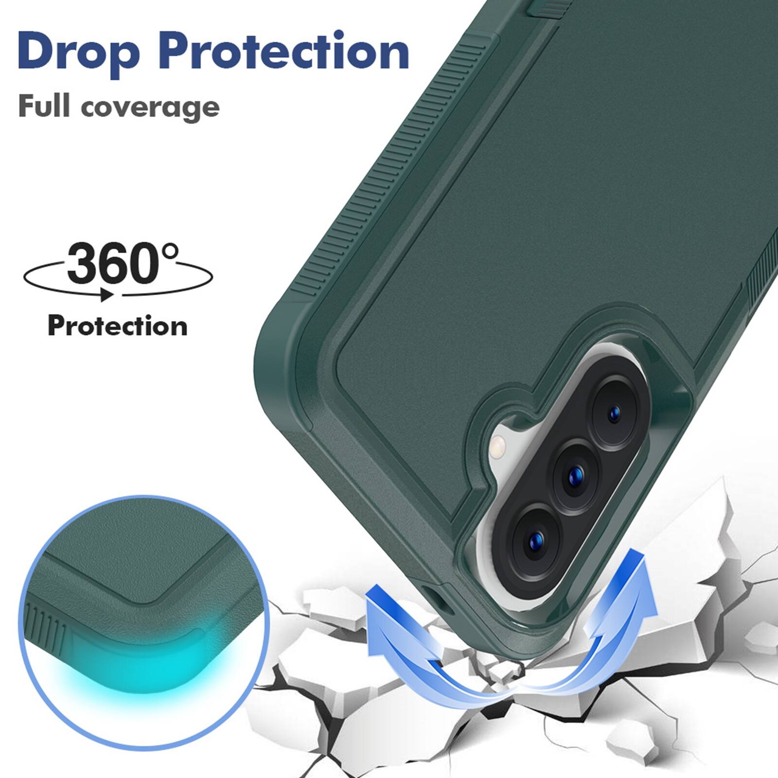 Drop Protection  
Full coverage  
360° Protection