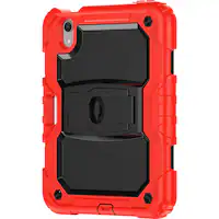 SaharaCase - Defence Series Case for Apple iPad mini (A17 Pro) and Apple iPad mini (6th Generation 2021) - Red - Left_Zoom