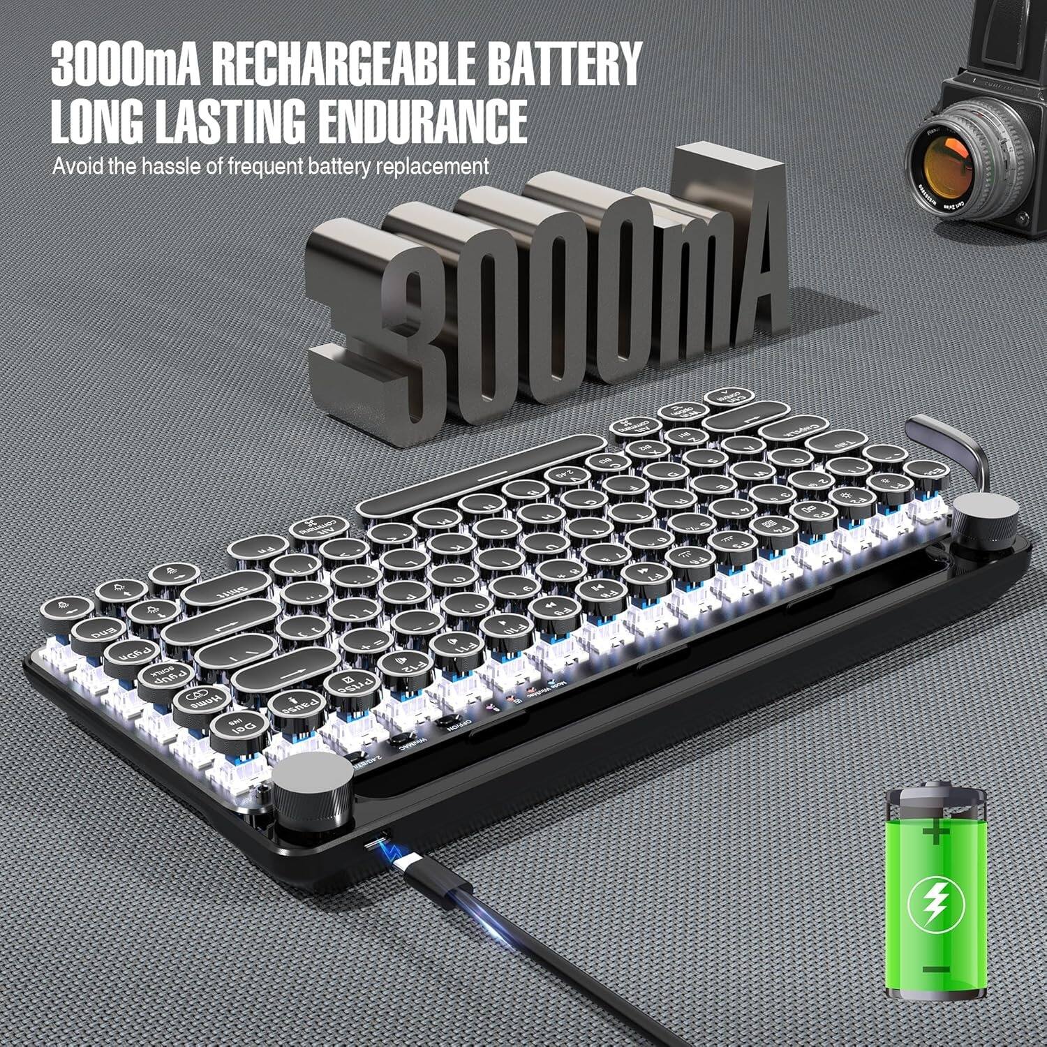 3000mA RECHARGEABLE BATTERY  
LONG LASTING ENDURANCE  
Avoid the hassle of frequent battery replacement