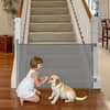 Front. VEVOR - Retractable Baby Gate, Extends to 57 inch Wide, 38.5 inch Tall, with Security Lock, Easy to Use.