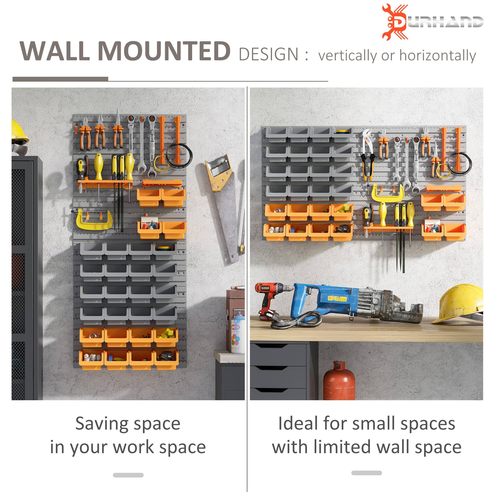 WALL MOUNTED  
DESIGN: vertically or horizontally  

Saving space in your work space  

Ideal for small spaces with limited wall space