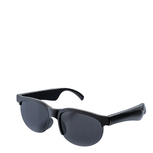 Angle. Home Collection - Smart AI Translator Glasses with Bluetooth Earphones – 150 Language Voice Translation, Music & Calls - black.