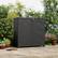 Angle. Yardgrace - Outdoor Storage Locker 34.3 in. x 15.1 in. x 33.5 in Resin Large Waterproof 80 Gal. Deck Box - Black No shelves.