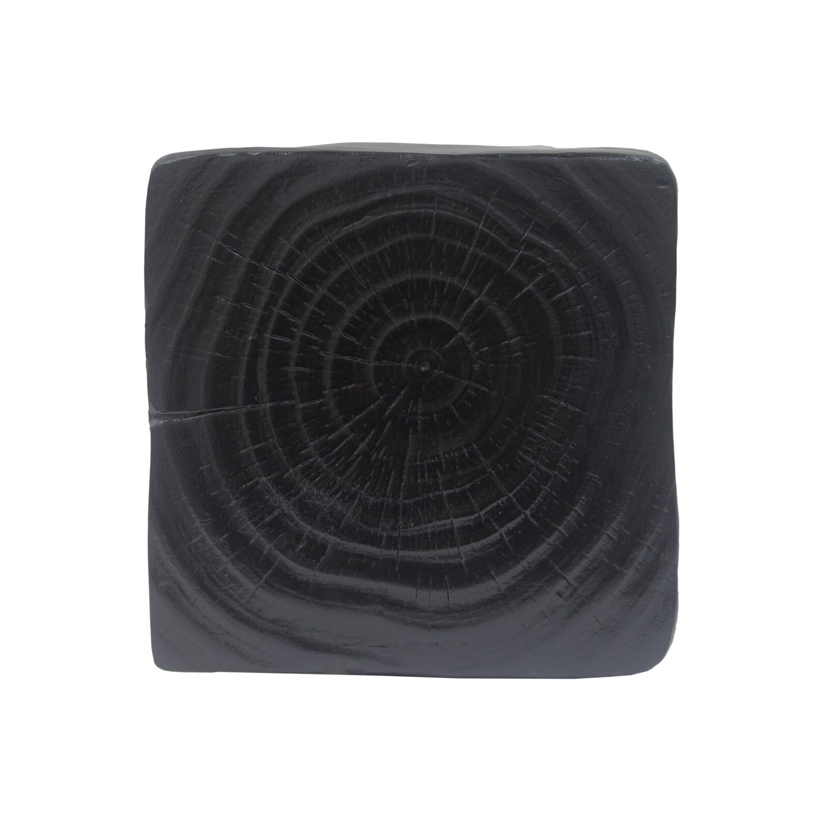 Alt View 7. Ecooso - Modern Spiral Side Table with Unique Twisted Design, Durable MGO Construction for Indoor Outdoor Use, Small Accent Table - Black.