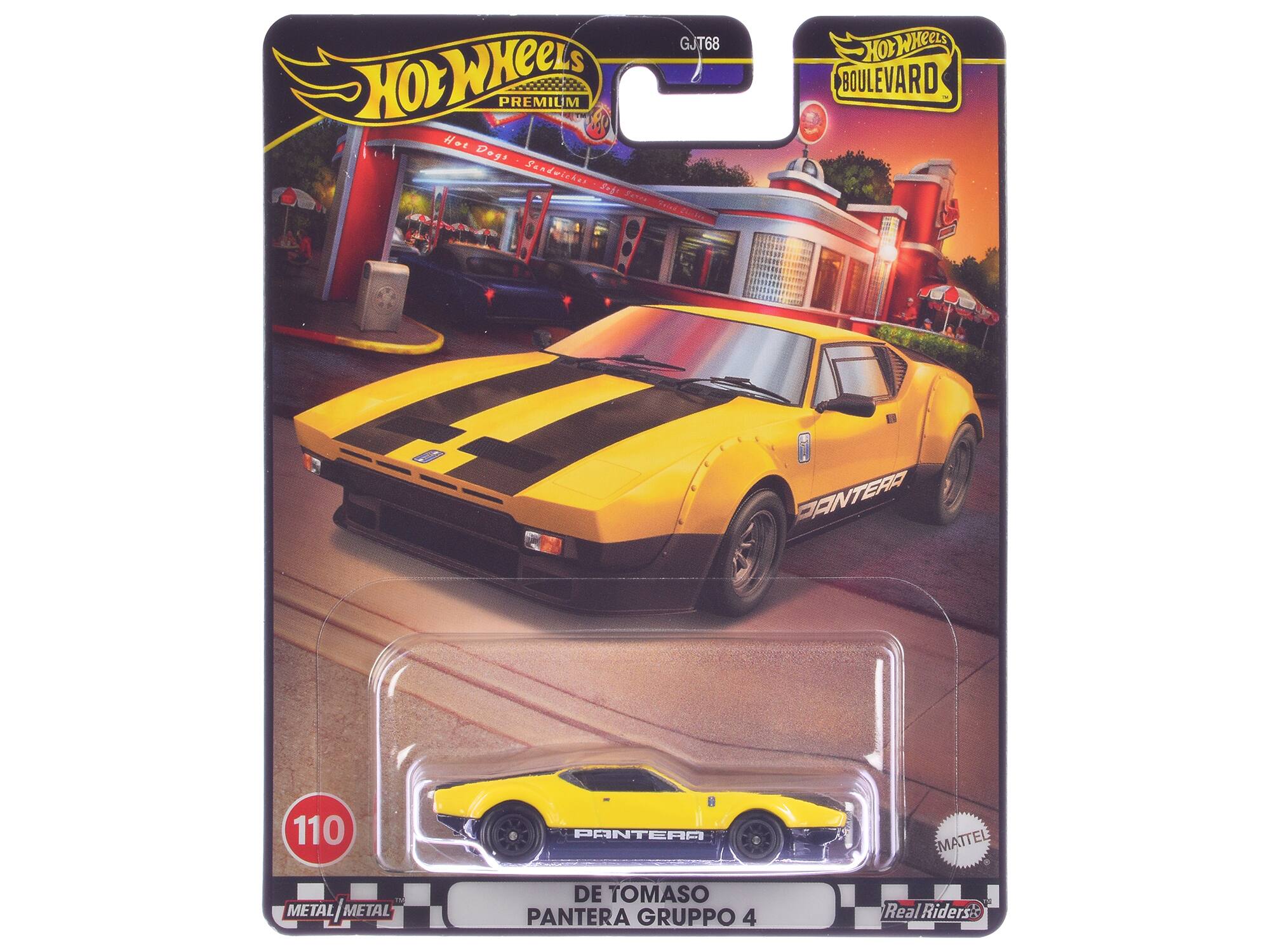 GJT68 Hot Wheels Premium Hot Dogs . Sandwiches  
Fanre Tuiad 2to  
Hot Wheels Boulevard  
PANTERA 110  
PANTERA MATTEL  
DE TOMASO PANTERA GRUPPO 4  
Real Riders