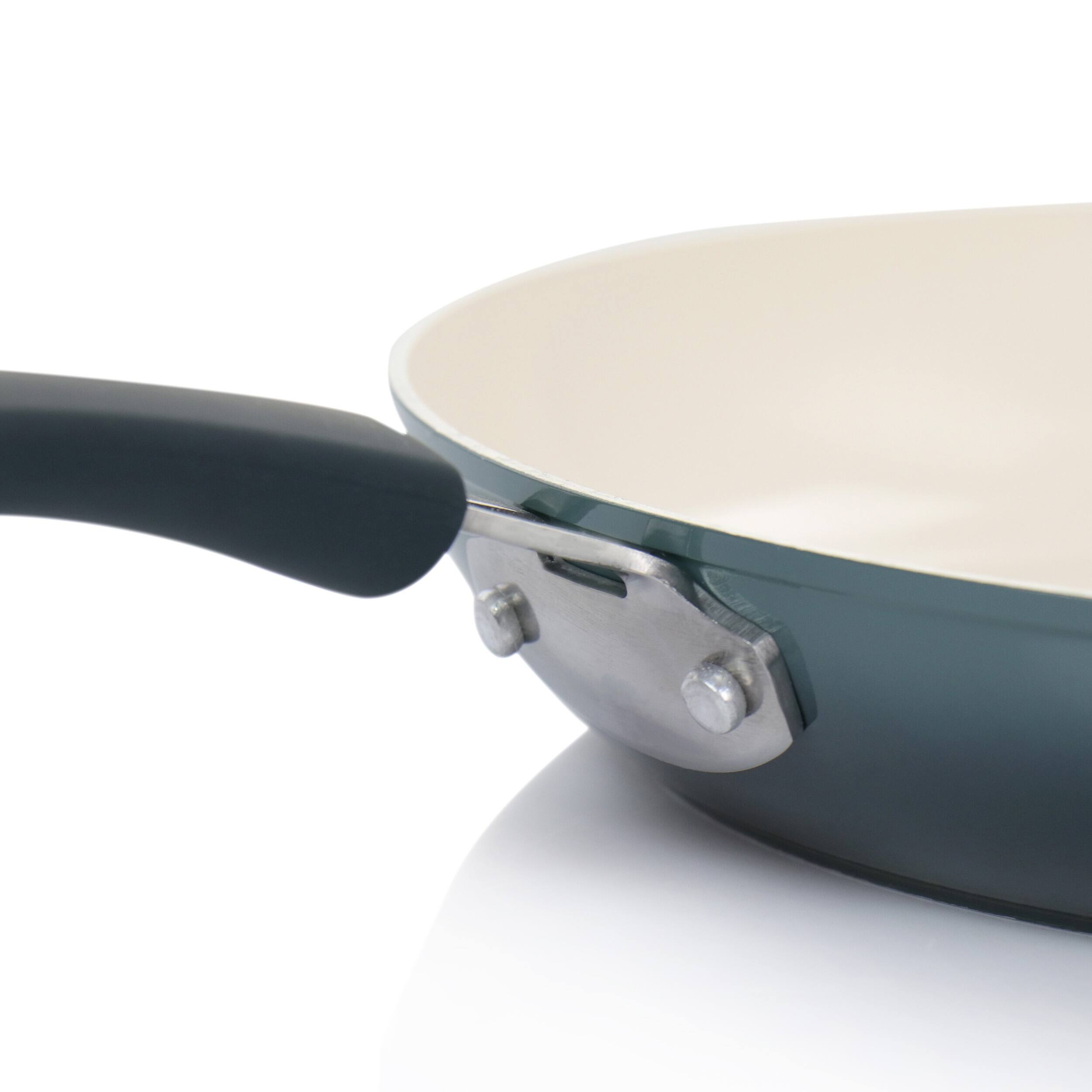 Alt View 3. Oster - Oster Corbett 12 Inch Nonstick Aluminum Frying Pan in Gray - Gray.