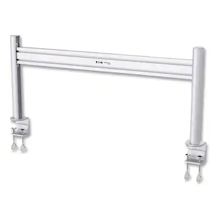 Front. Tripp Lite - DMSWKITTAA Slat Rail with Posts for Slat Wall System for 32" TVs 8.1w x 5.7d x 5.51h Silver Supports 33 lb - Silver.