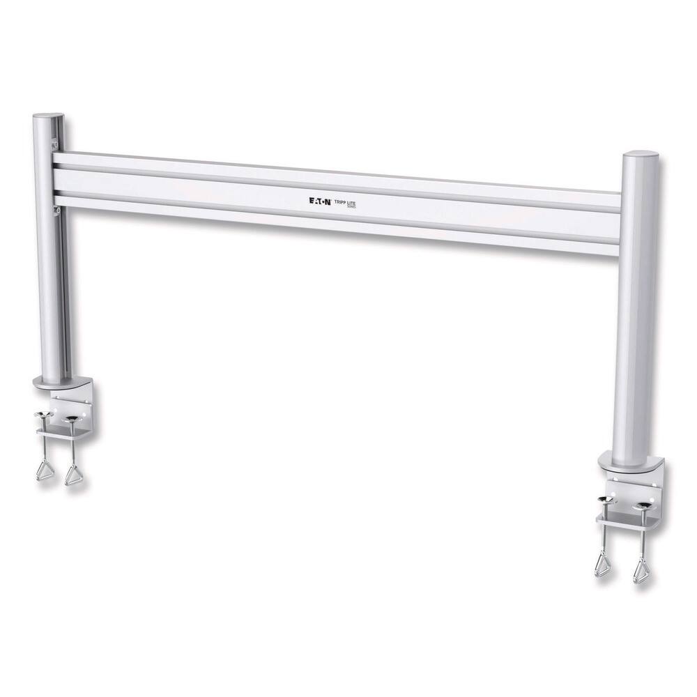 Front. Tripp Lite - DMSWKITTAA Slat Rail with Posts for Slat Wall System for 32" TVs 8.1w x 5.7d x 5.51h Silver Supports 33 lb - Silver.