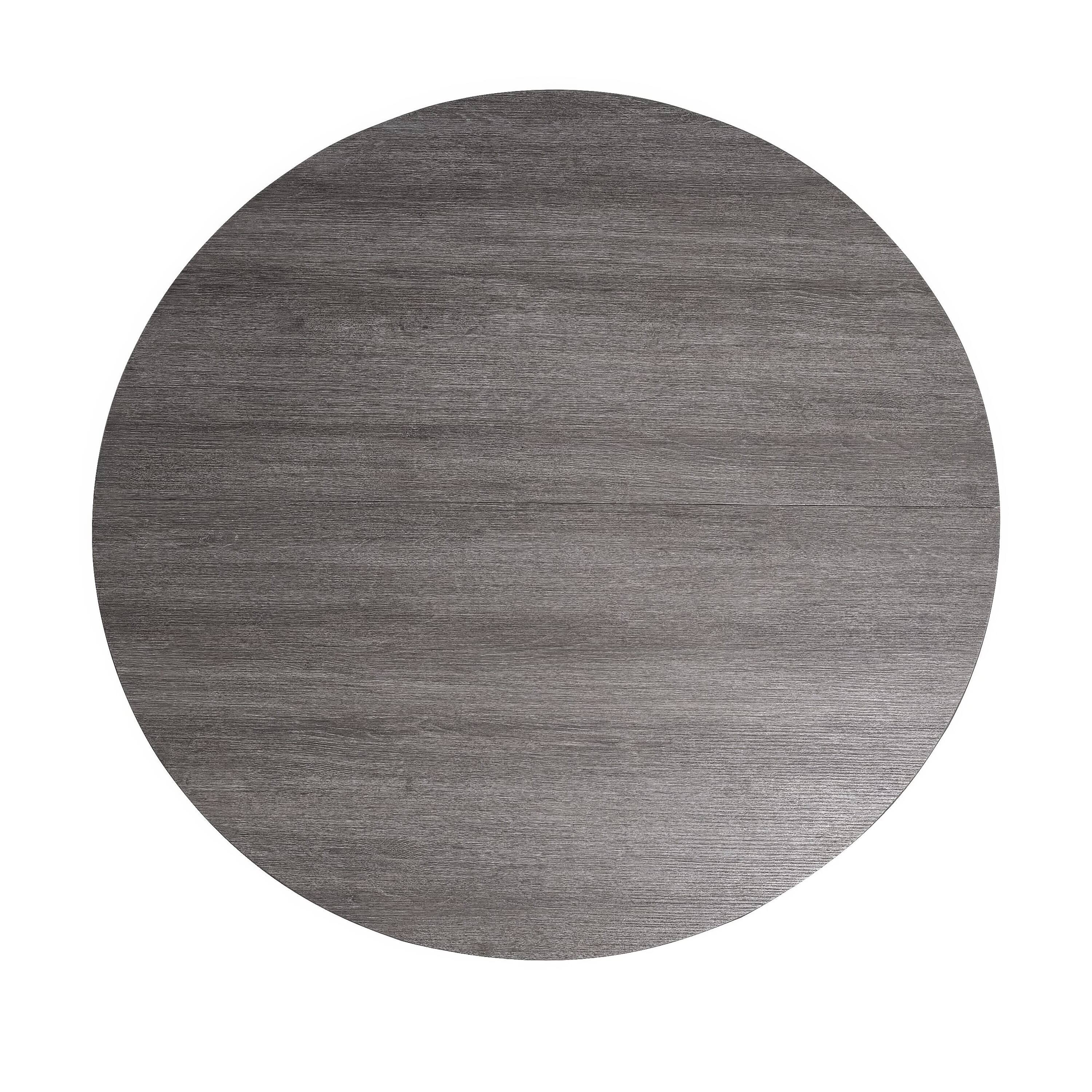 Manhattan Lane Kysa Dining Table, 47 Inch Round Top, Cross U Pedestal ...