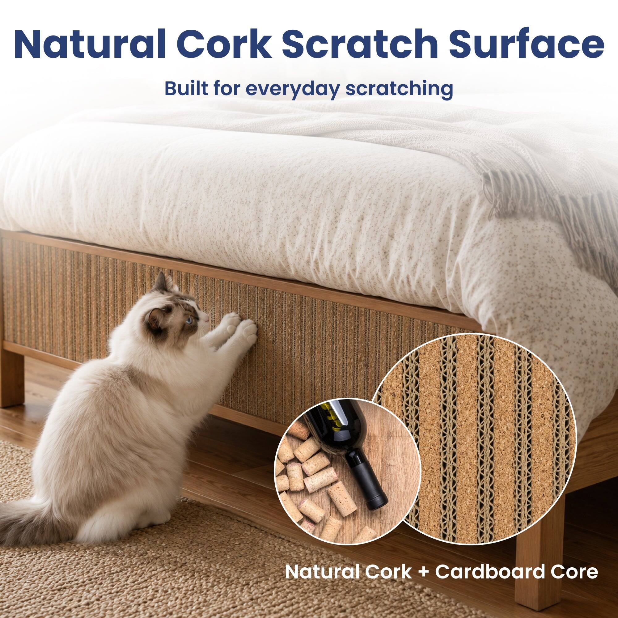 Natural Cork Scratch Surface  
Built for everyday scratching  

Natural Cork + Cardboard Core