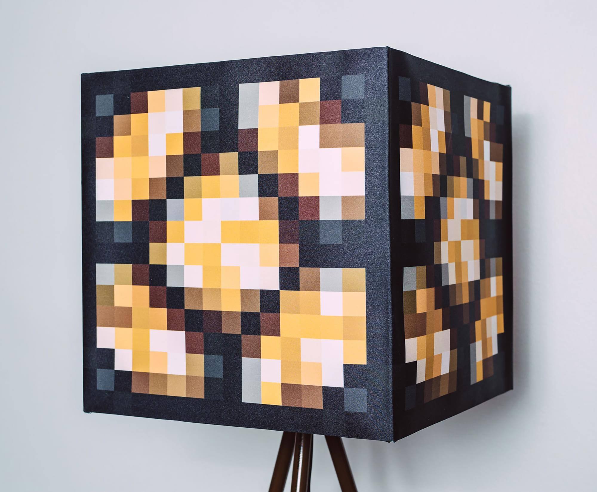 Alt View 10. Ukonic - Minecraft Glowstone Tripod Floor Lamp | 62 Inches Tall - Brown.