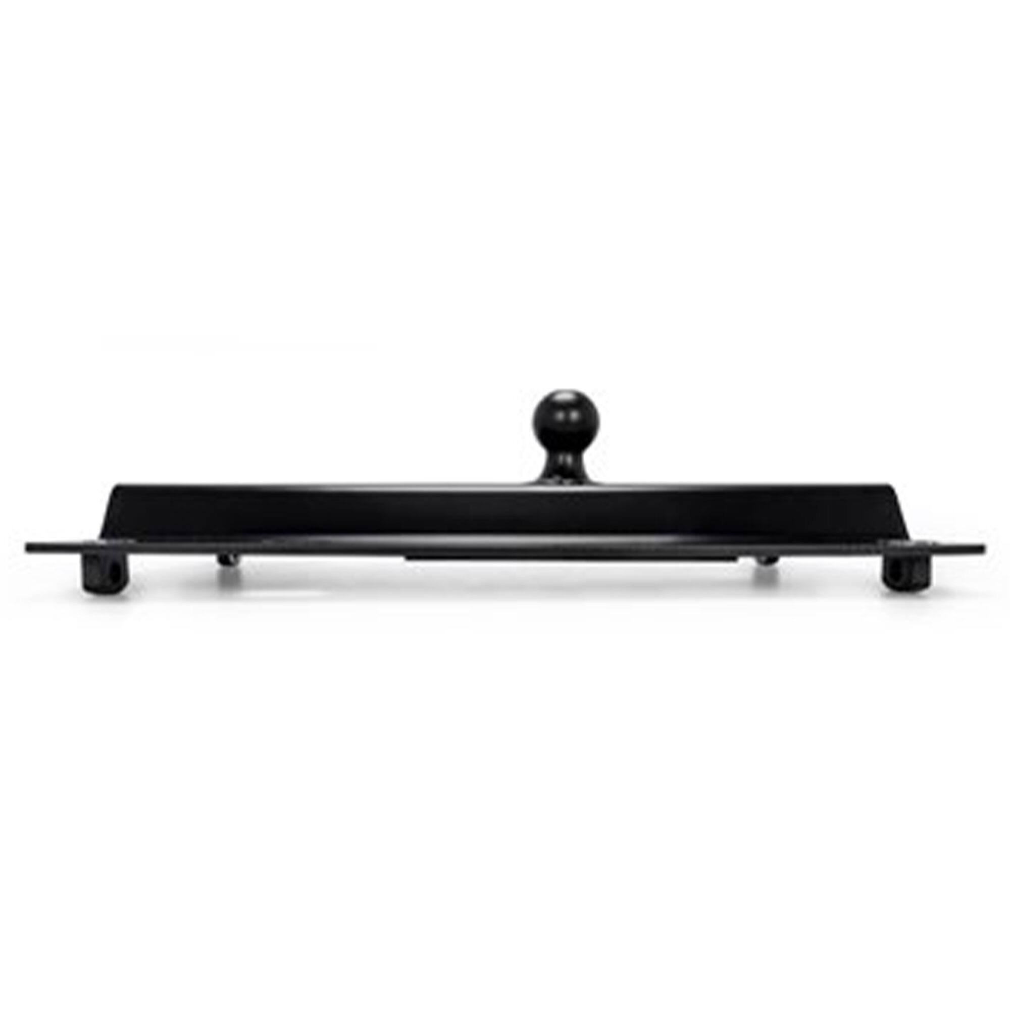 Alt View 4. Camco - Camco EazLift Universal Fit Gooseneck Ball Plate for In-Bed 5th Wheel Rails - Black.