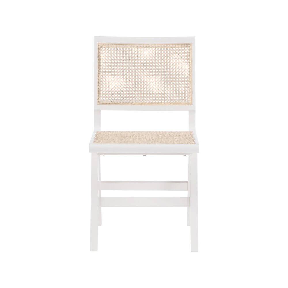 Alt View 2. Meridian Furniture - Preston White Wood Dining Side Chair, Set of 2 - White.