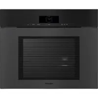 Miele - DGC 7880 X MB 30" Built-In Electric Combi-Steam Oven - Black - Front_Zoom