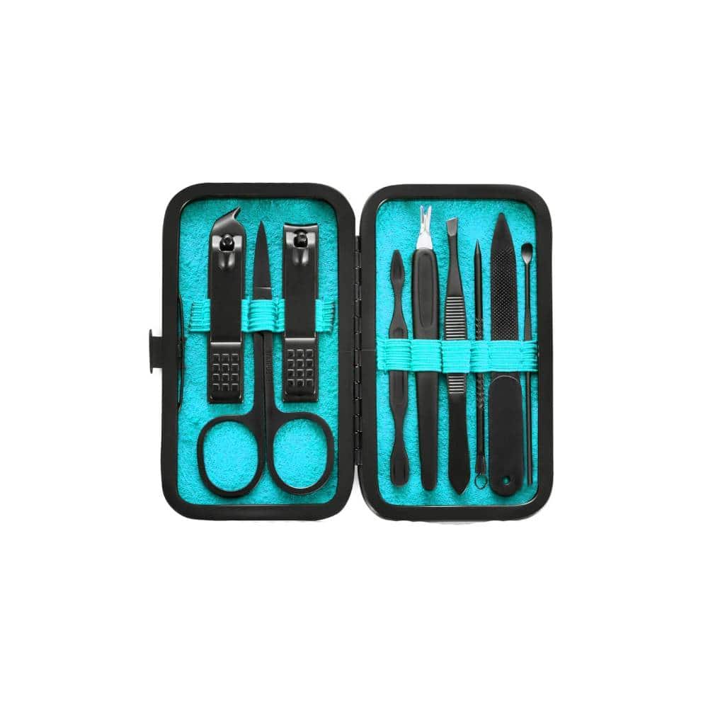 Beauty Hub Ecommerce - 9-Piece Manicure & Pedicure Kit - Blue
