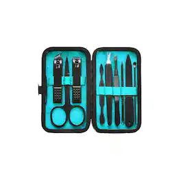 Beauty Hub Ecommerce - 9-Piece Manicure & Pedicure Kit - Blue