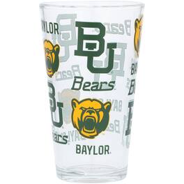 The Memory Company - Baylor Bears 16oz. Allover Print Pint Glass - Multicolor