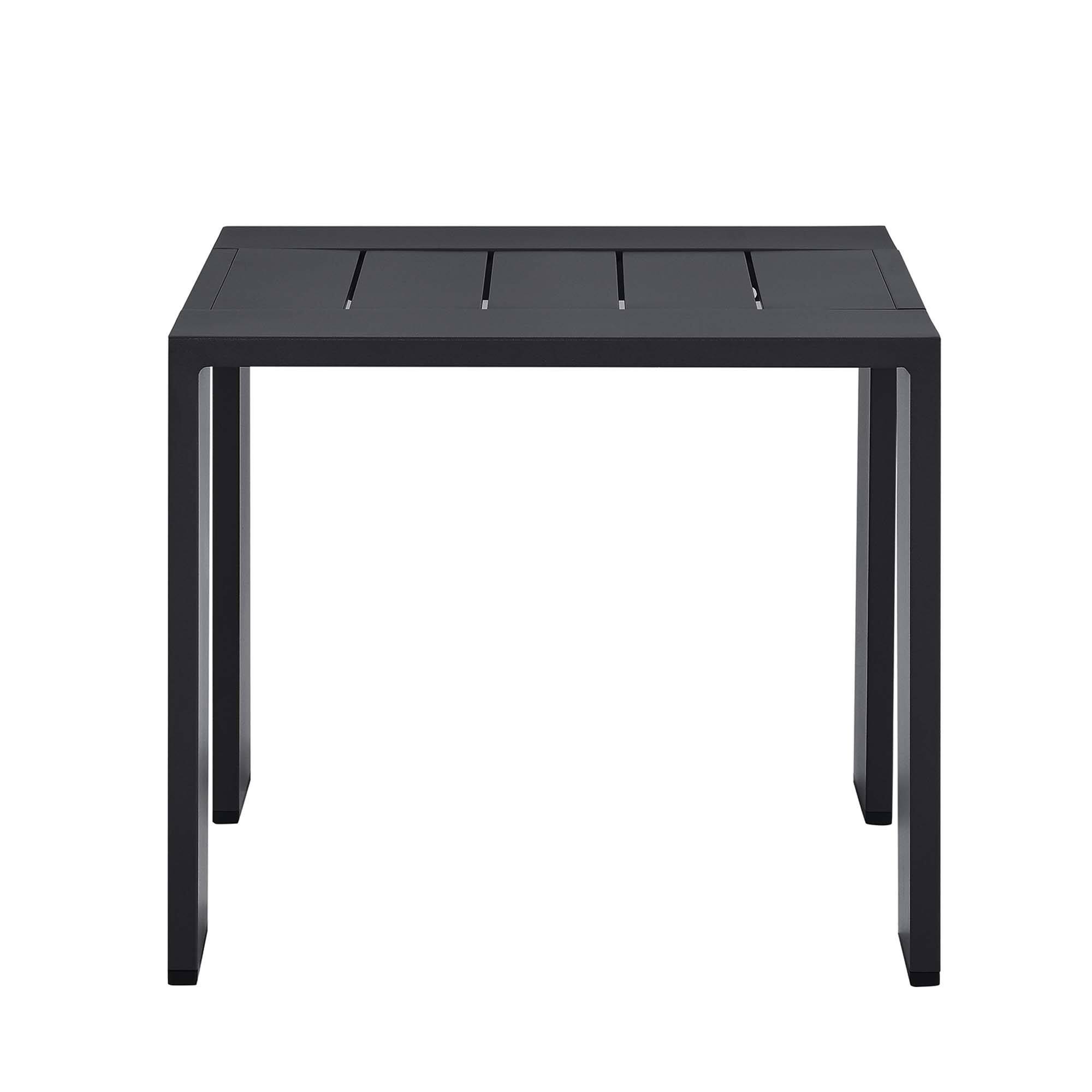 Alt View 2. Modway - Tahoe Outdoor Patio Powder-Coated Aluminum End Table by Modway - Gray.