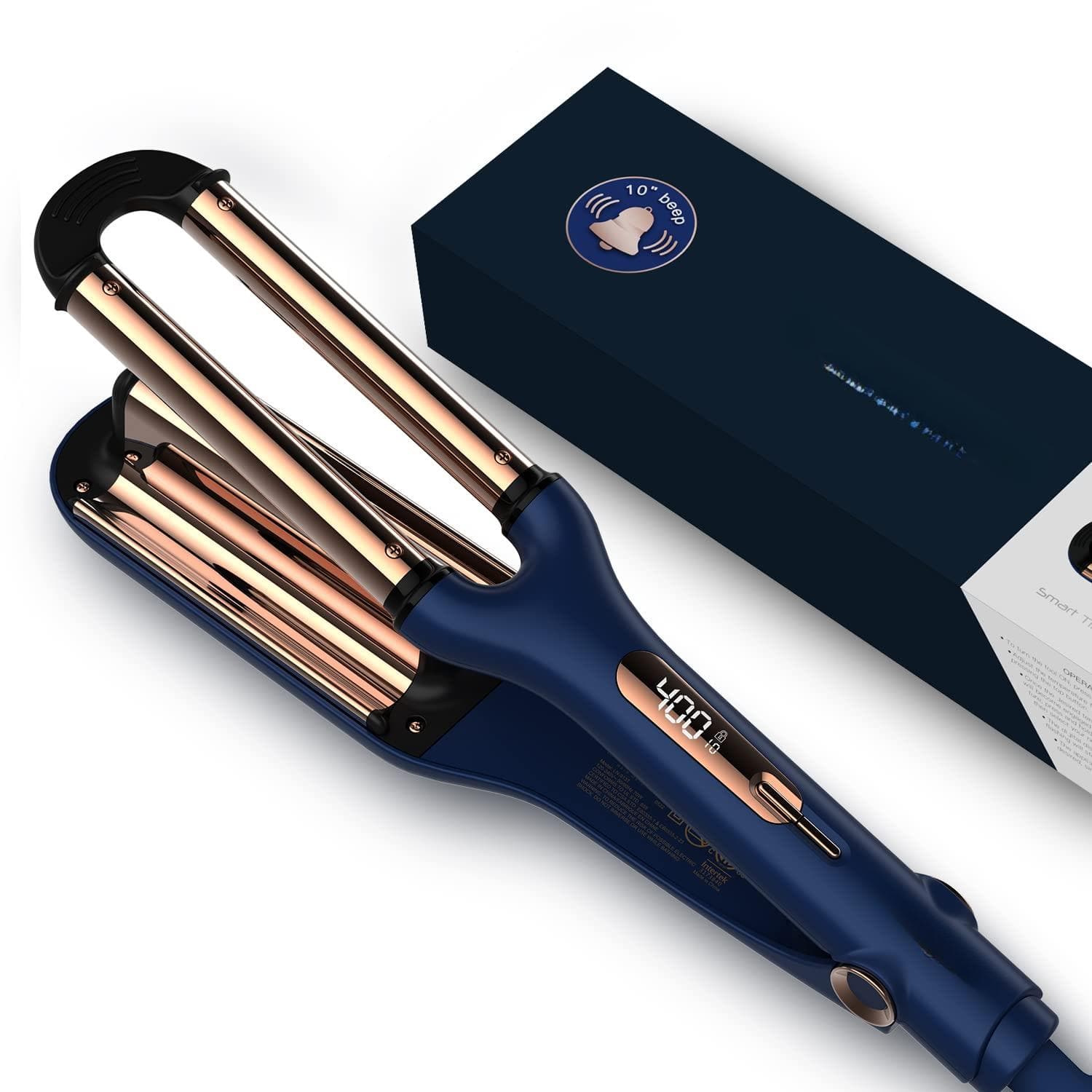 Reds Spade - Titanium Deep Waver Iron Ion Technology Digital Heat Settings Auto Off Dual Professional Styling Tool - Default